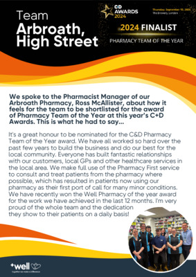 Well Arbroath: Shortlisted for the C+D Awards