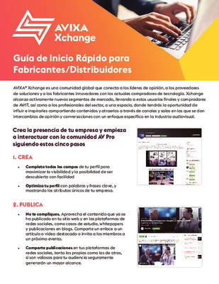 Guía de Inicio Rápido para Fabricantes/Distribuidores