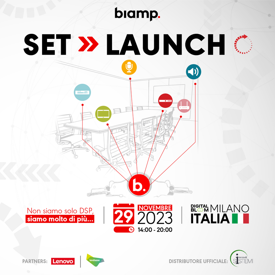 Non mancate all'evento Biamp in Digital Bloom a Milano