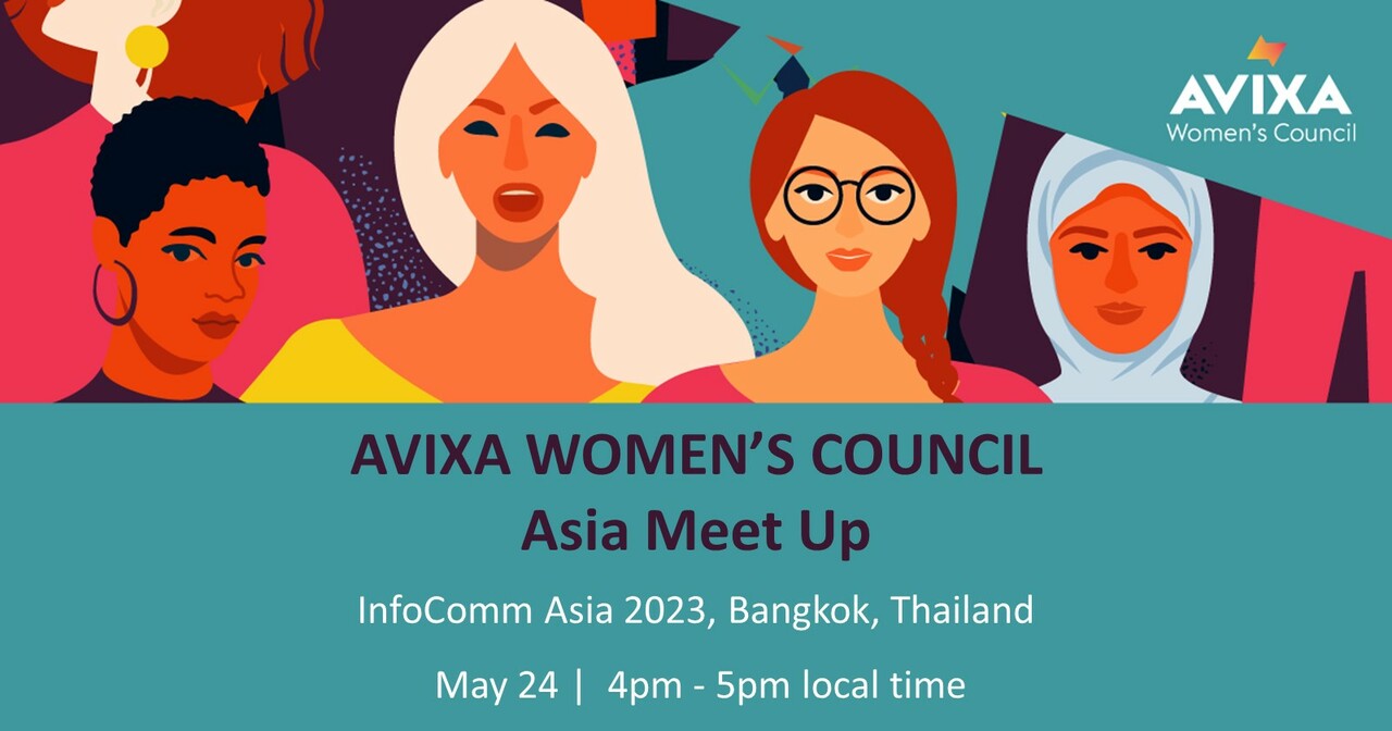 Mark Your Calendars! AVIXA Women’s Council, Asia Meet Up