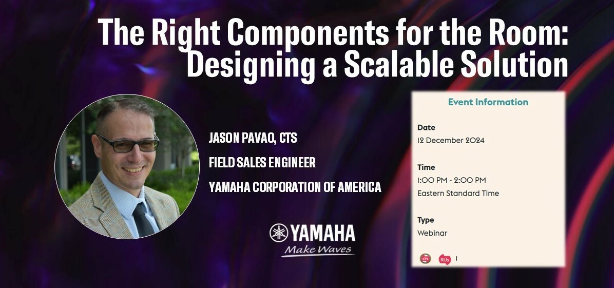 📢 Unlock Your Audio Design Potential with Yamaha's Webinar – Earn CTS RU Credit! 🎓