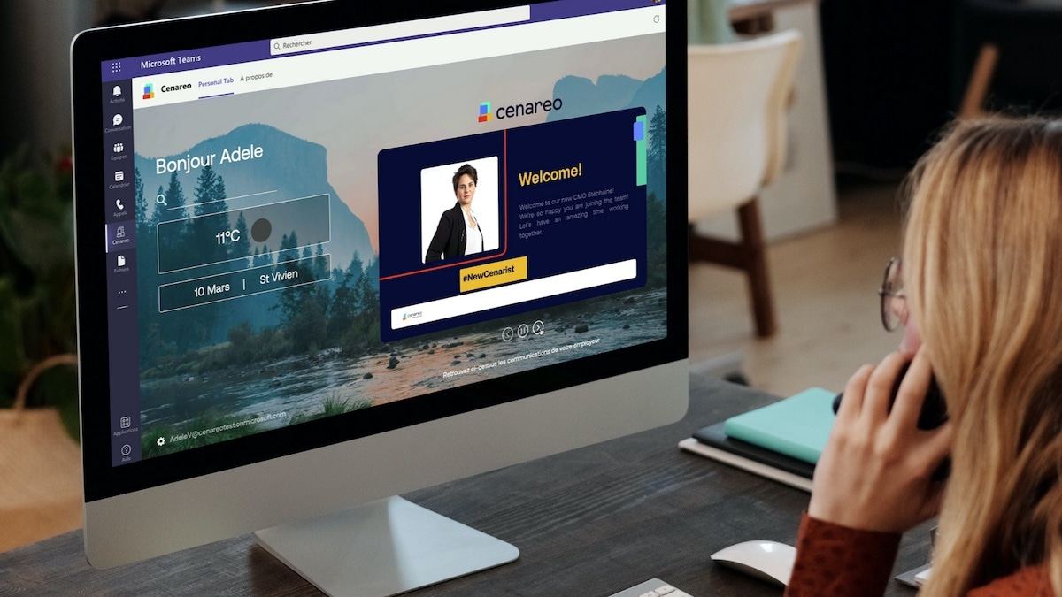 France's Cenareo Integrates Desktop Digital Signage With Microsoft Teams