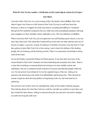 Reflections on organizing in New York City (Summer 2023)