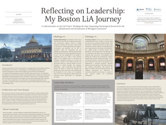 Reflecting on Leadership - My Boston LiA Journey
