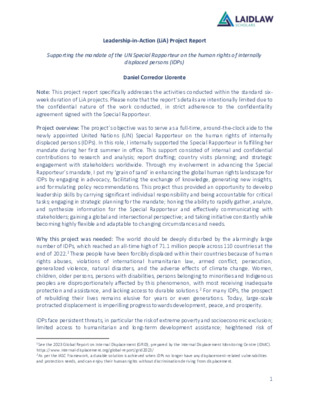 Leadership-in-Action Project Report