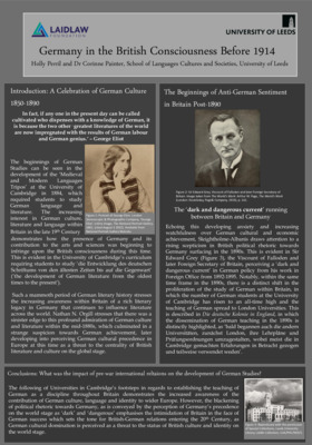 Germany in the British Consciousness Before 1914 - German Studies Pre WWI