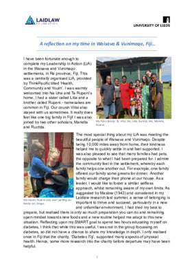 LiA Reflective Report: A Home Away From Home <3