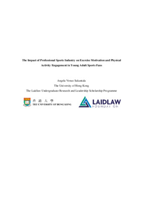 Research Paper: The impact of professional sports industry on exercise motivation and physical activity engagement of young adult sports fans
