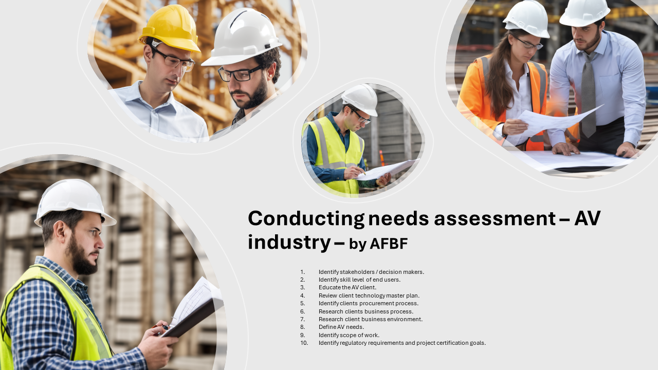 Conducting a Comprehensive Needs Assessment in the Audiovisual Industry