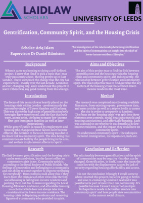 Gentrification, Community Spirit, and the Housing Crisis