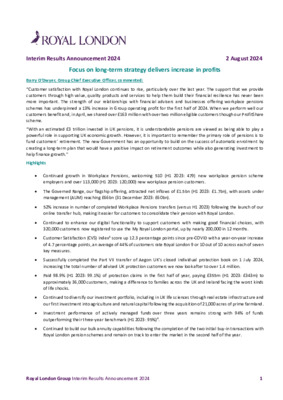 Focus on long-term strategy delivers increase in profits