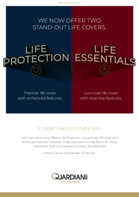 Guardian to expand product range to provide a choice of life covers