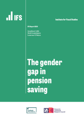 The gender gap in pension saving