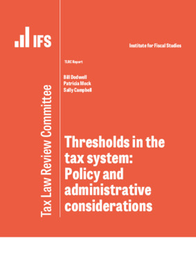 Thresholds in the tax system: Policy and administrative considerations