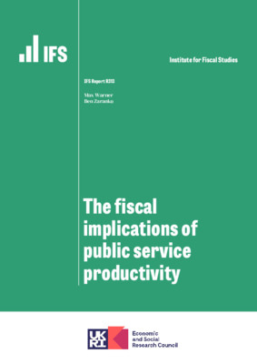 The fiscal implications of public service productivity