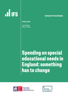 Spending on special educational needs in England: something has to change