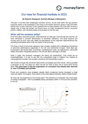 Our view for financial markets in 2023