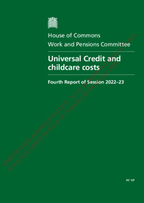 Universal Credit childcare costs support acting as barrier to work, MPs warn