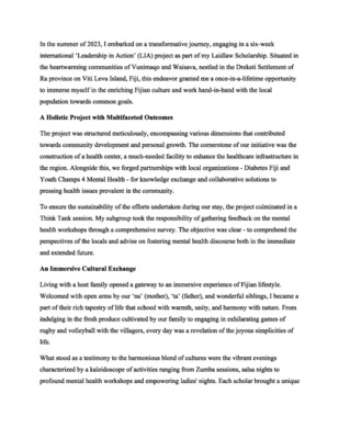 2023 LIA reflection Cici Zhou