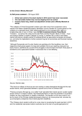 Is this China’s Minsky Moment