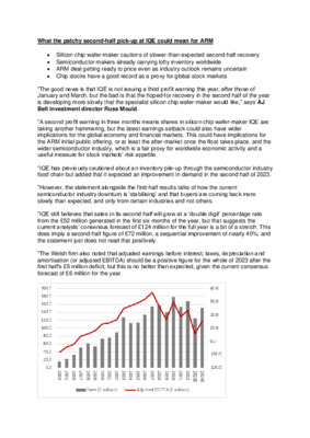 What the patchy second-half pick-up at IQE could mean for ARM