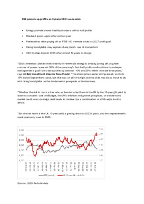 SSE powers up profits as it plans CEO succession