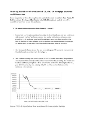 Three big stories for the week ahead