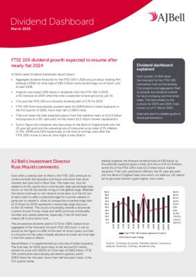 FTSE 100 dividend growth expected to resume after nearly flat 2024