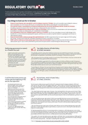 Regulatory outlook: the case for a ‘Pension Tax Lock’ and what the state pension age review could mean for future pensioners