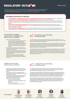 Regulatory outlook: consultation season kicks off in earnest