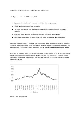 Croda looks for the right formula to boost profits and cash flow