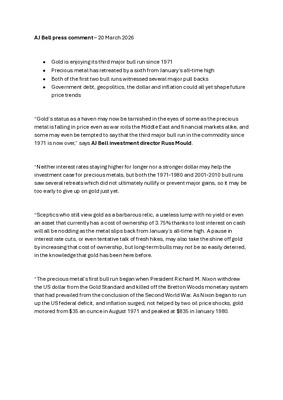 How low could gold go?