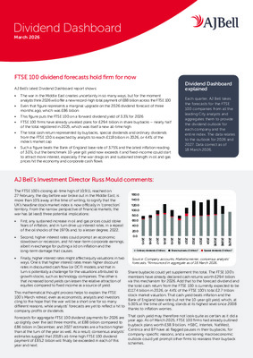 AJ Bell Dividend Dashboard Q1 2026