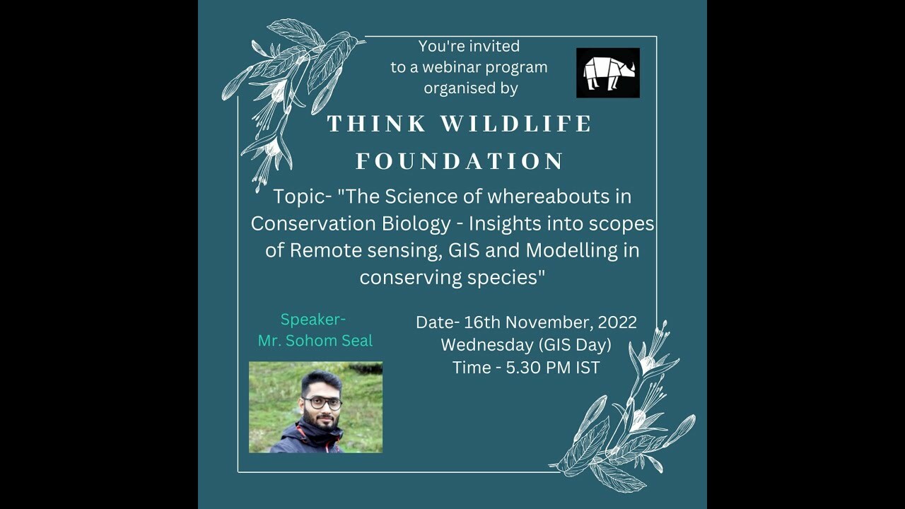 TWF Webinar 2 - Insights into Remote Sensing by Sohom Seal