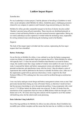 Laidlaw Final Report