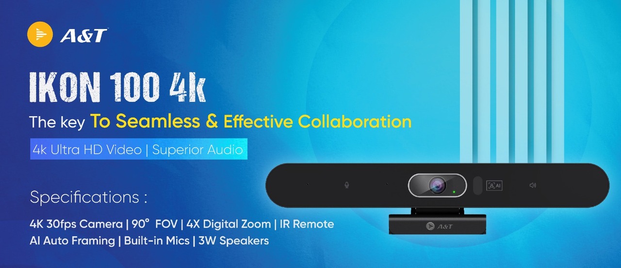 IKON 100 4k, AI-driven video soundbar