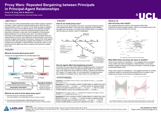 Proxy Wars: Repeated Bargaining between Principals in Principal-Agent Relationships
