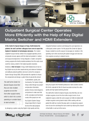 HDBaseT Case Study: Key Digital Cures Inefficiency with HDBaseT