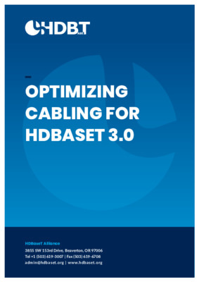 Optimizing Cabling for HDBaseT 3.0