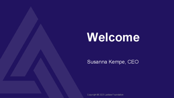 Women in Business Induction 2025 Materials: Susanna's Welcome 