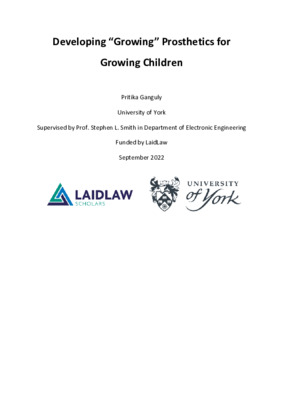 Making growing prosthetics for growing children - Laidlaw report