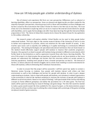 Laidlaw Research Proposal - Tina Yao