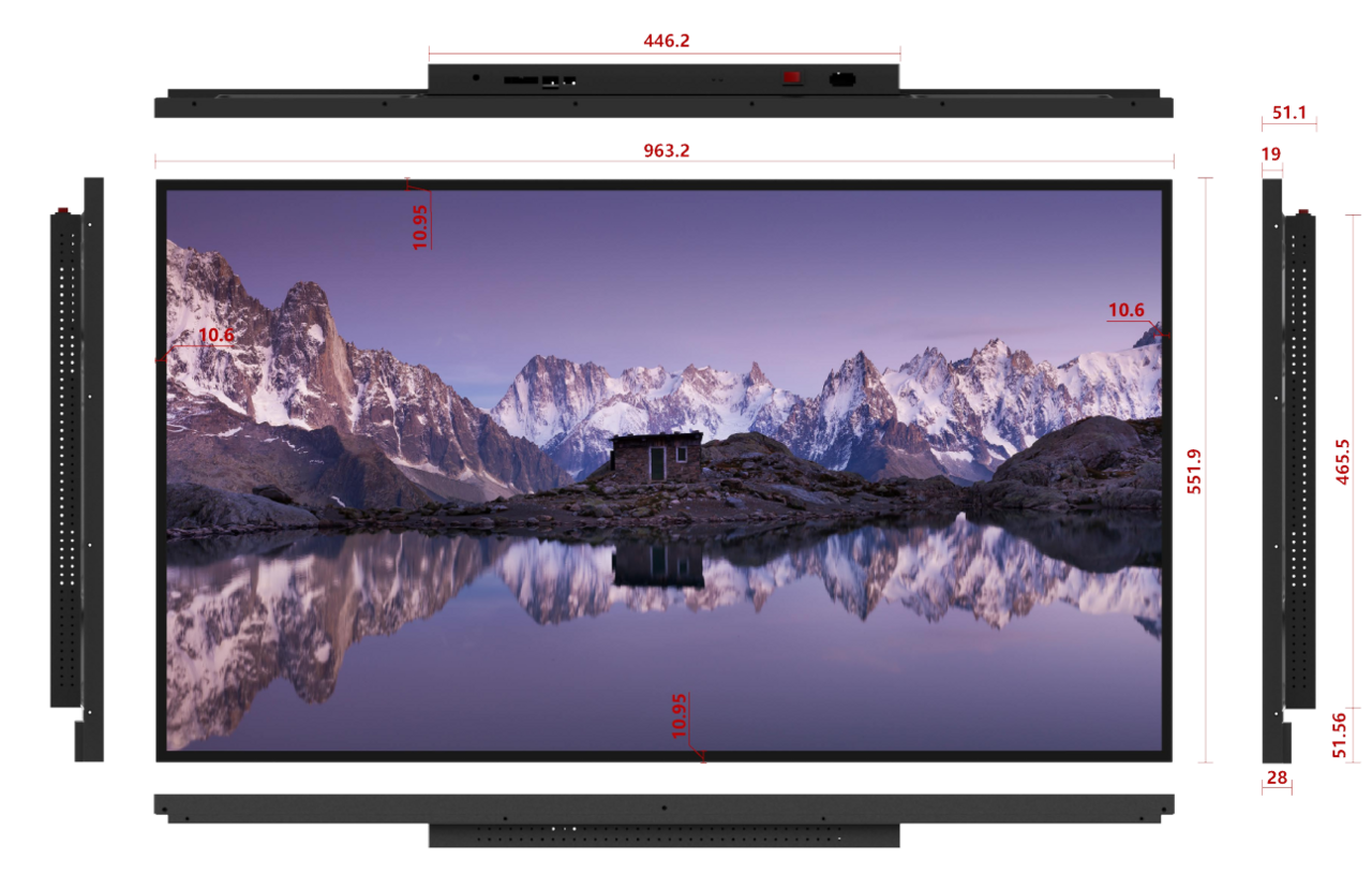 Ultra Slim Wallmount Displays Touchscreens - ADA