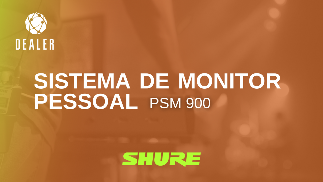 Sistema de Monitor Pessoal Sem Fio Shure PSM 900
