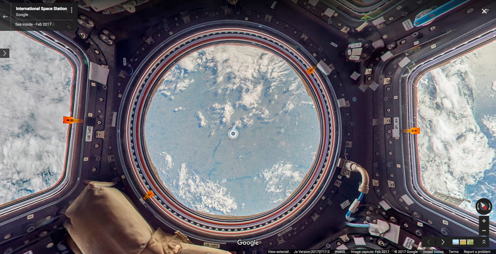 ISS on Google Maps 