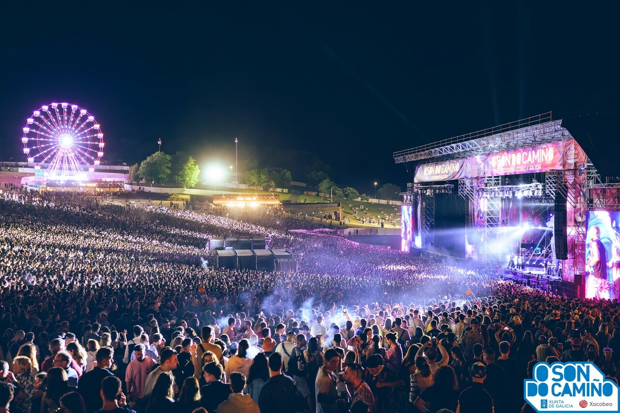 We were at the O Son do Camiño music festival with our LED CUBE