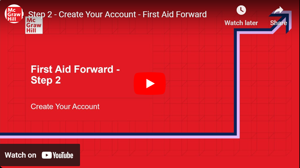 Step 2 - Create Your Account - First Aid Forward