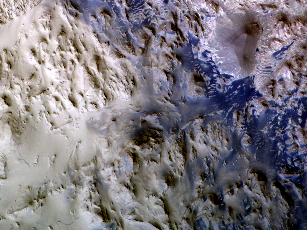 Behind Valles Marineris: the Borealis basin