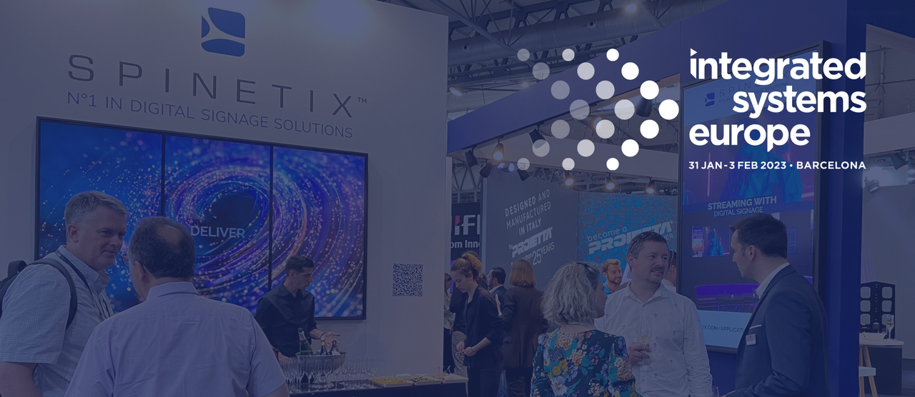 Join SpinetiX at ISE 2023 - Booth 3Q700