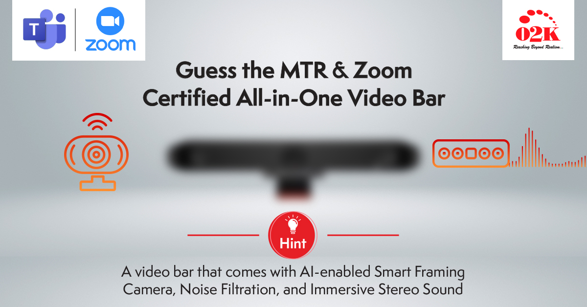 Guess the MTR & Zoom Certified All-In-One Video Bar